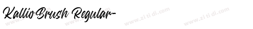 KallioBrush Regular字体转换